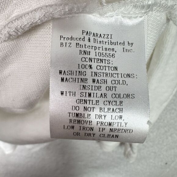 Boho Lagenlook Embroidered Jacket Hoodie Plus 2X White Cotton Floral Butterfly - Picture 9 of 16